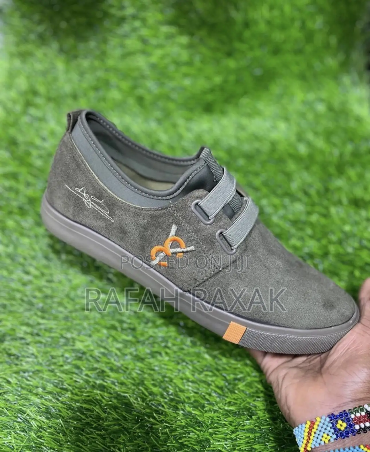 Men’S Classic Green Y-3 Leopard Easy Slip on Shoes