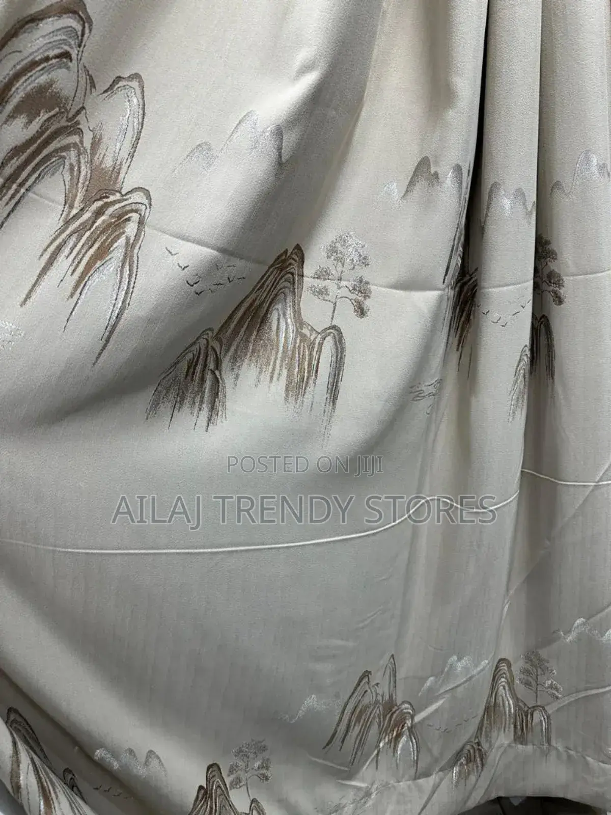 New Tree and Mountain Curtains Per Metre
