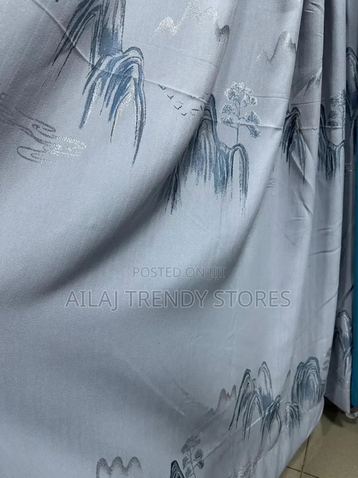 New Tree and Mountain Curtains Per Metre