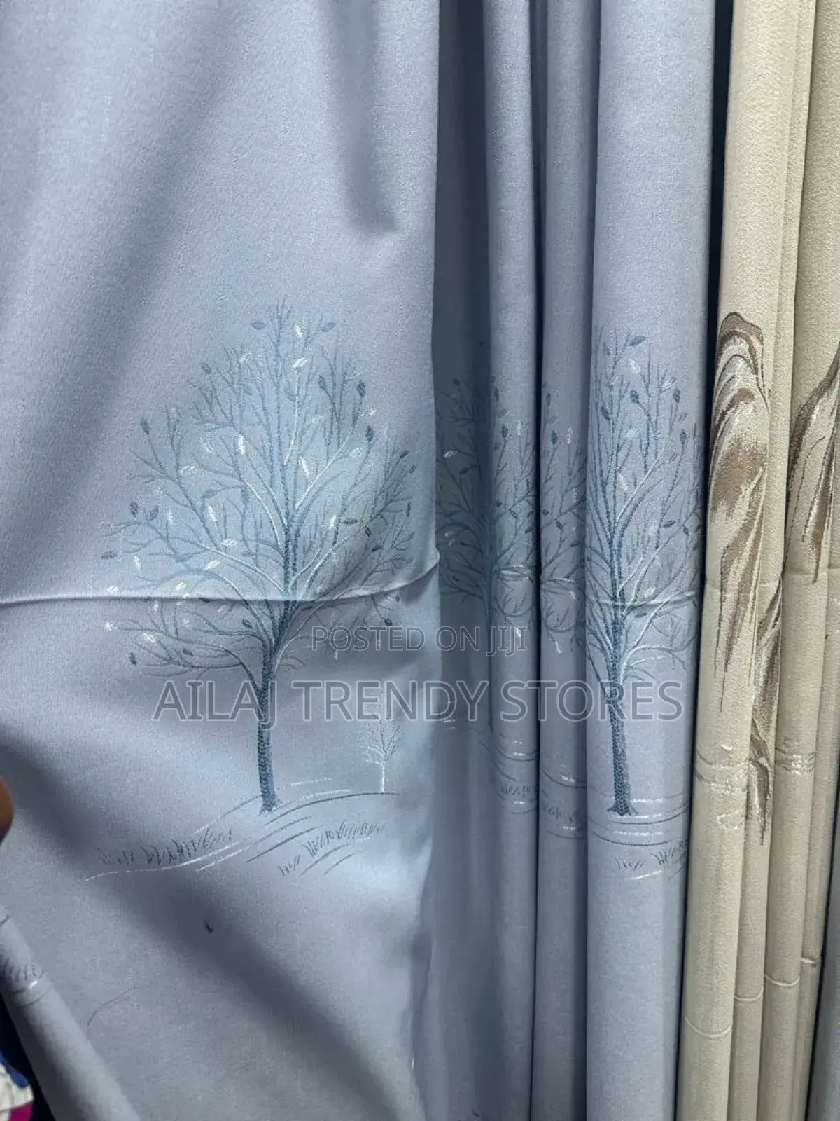 New Tree and Mountain Curtains Per Metre