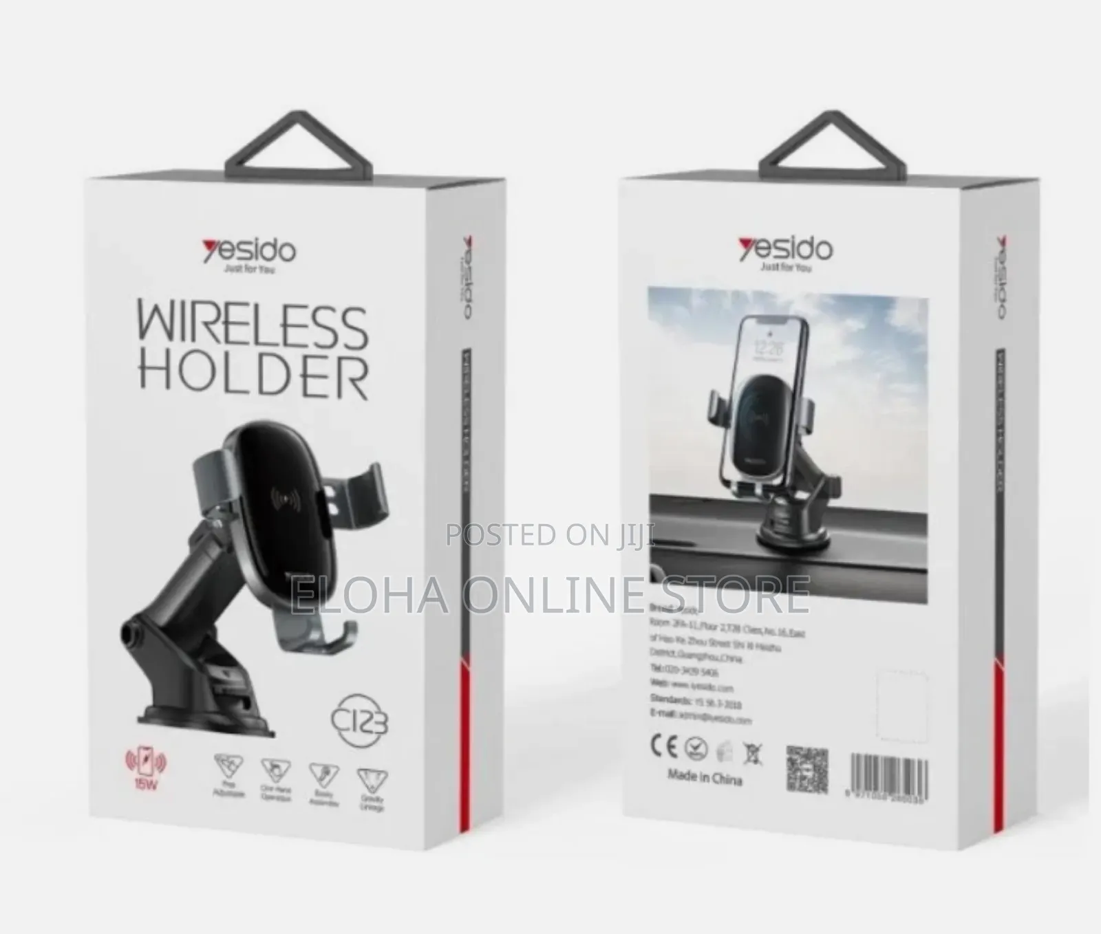 Adjustable Yesido C123 Car Mobile Wireless Charger