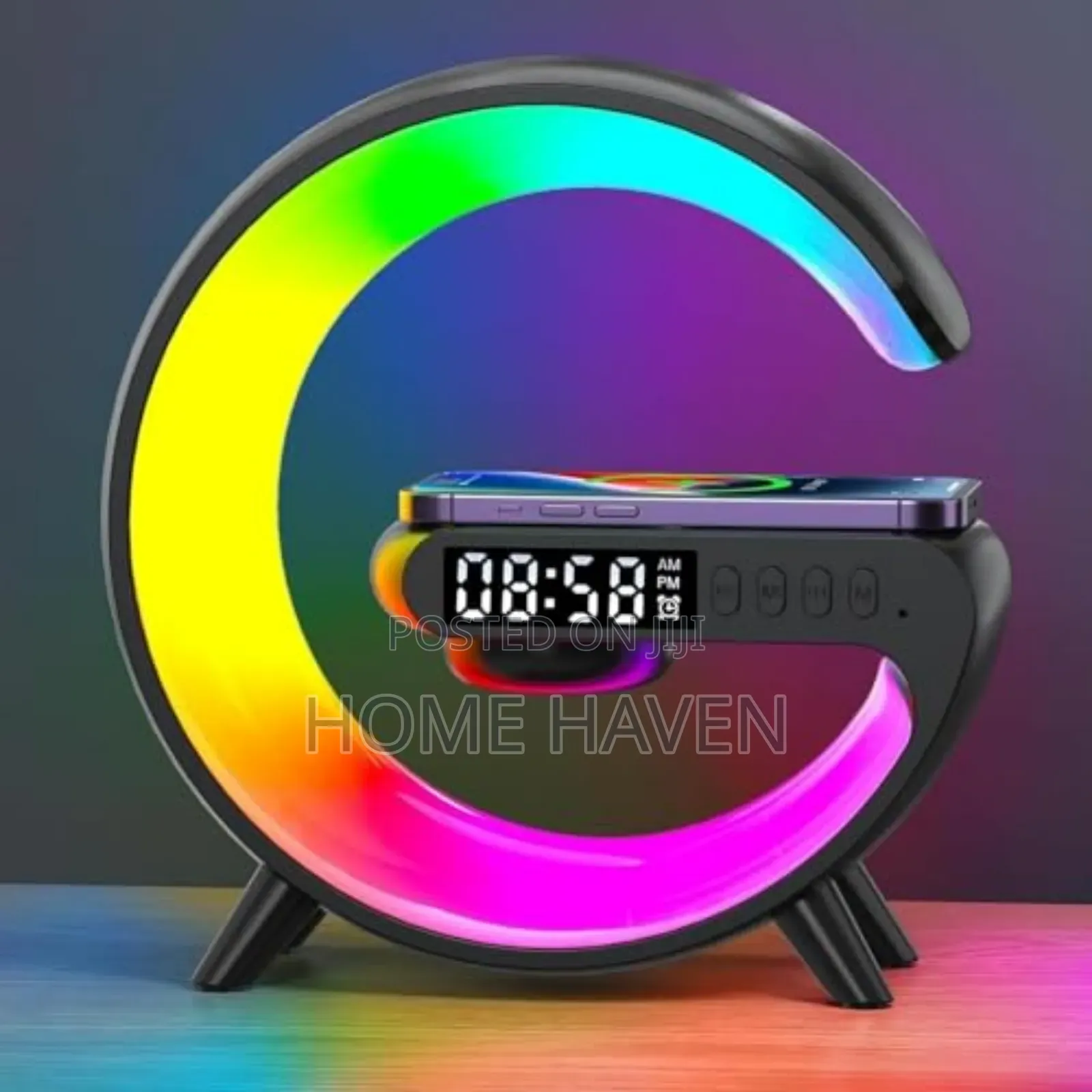 Wireless Charger and Speaker With RGB Night Light
