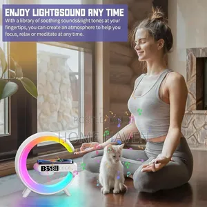 Wireless Charger and Speaker With RGB Night Light