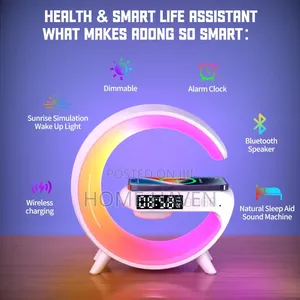 Wireless Charger and Speaker With RGB Night Light