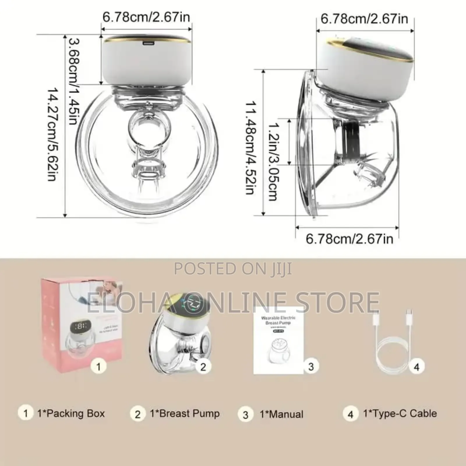 Seamless Single Wearable Breast Pump