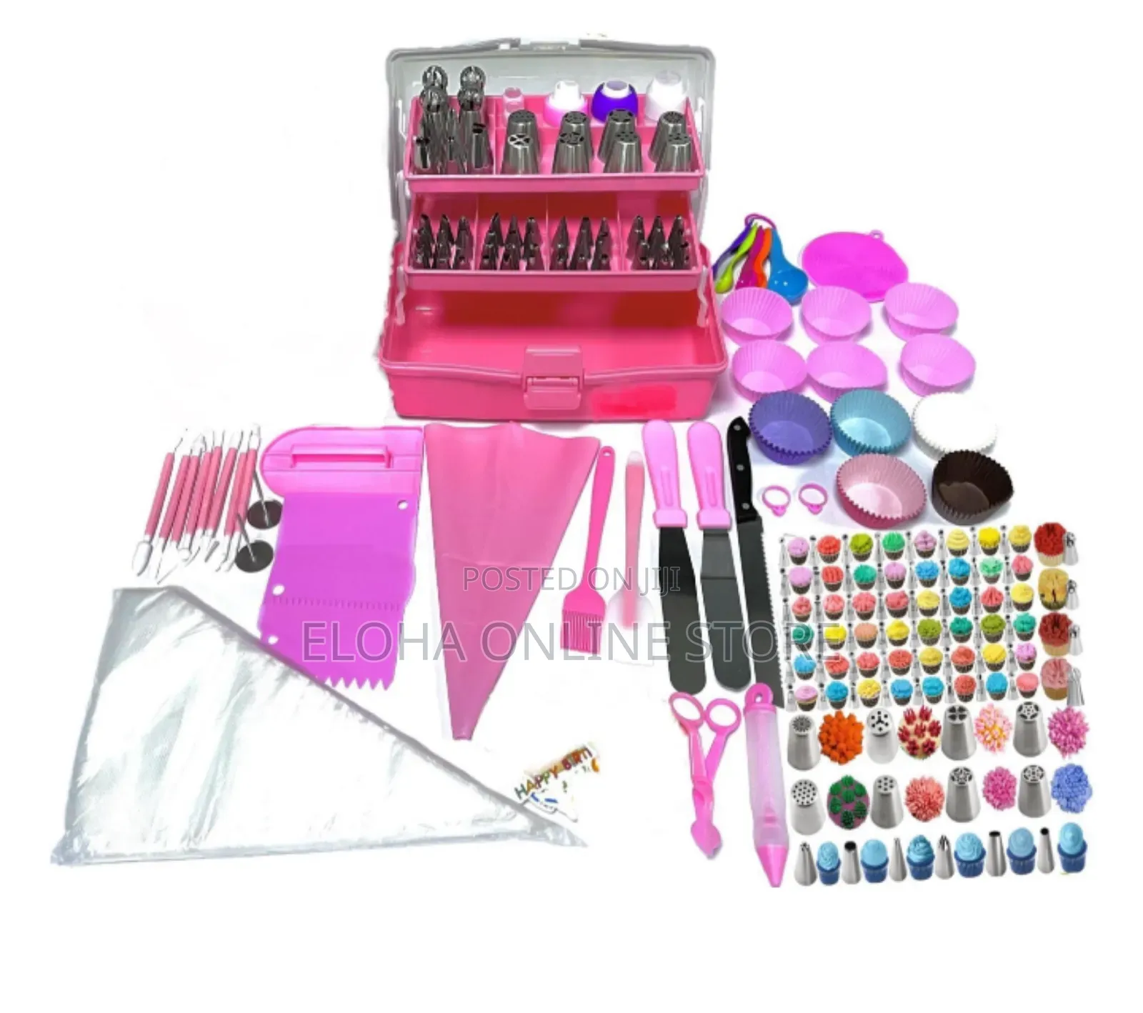 Brand New 359pcs Cake Decorating Tools Pink