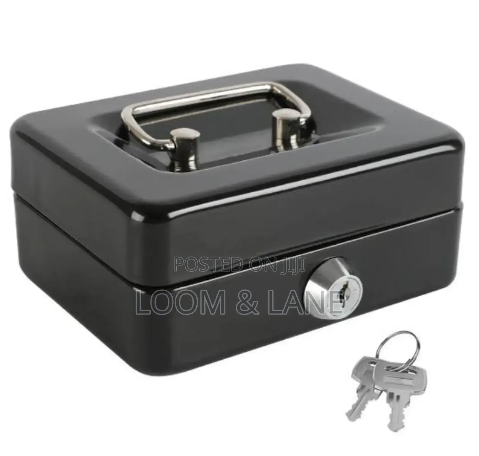 New Portable Locking Large Cash Box