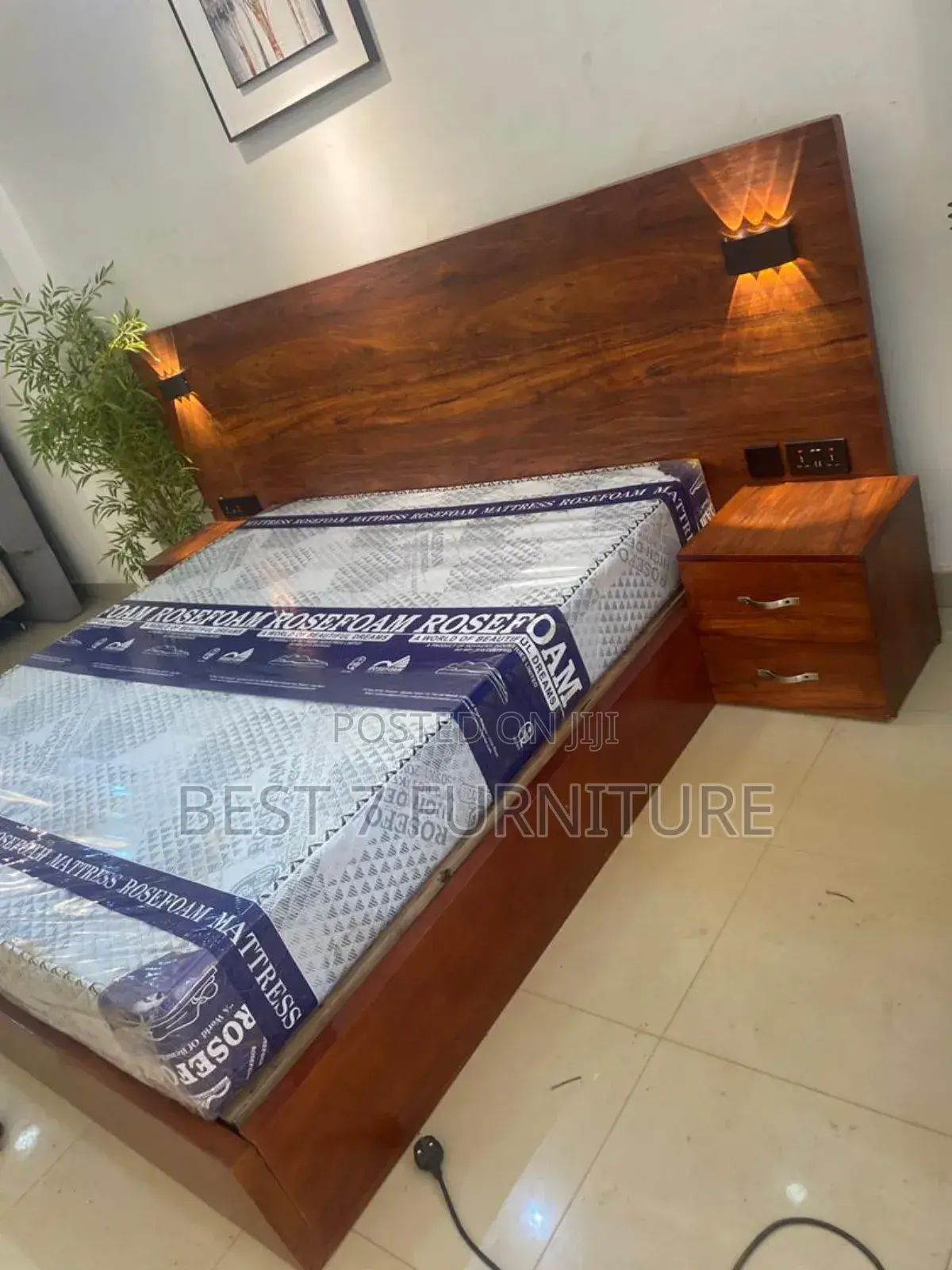 5by6 Modern Bed With Lights