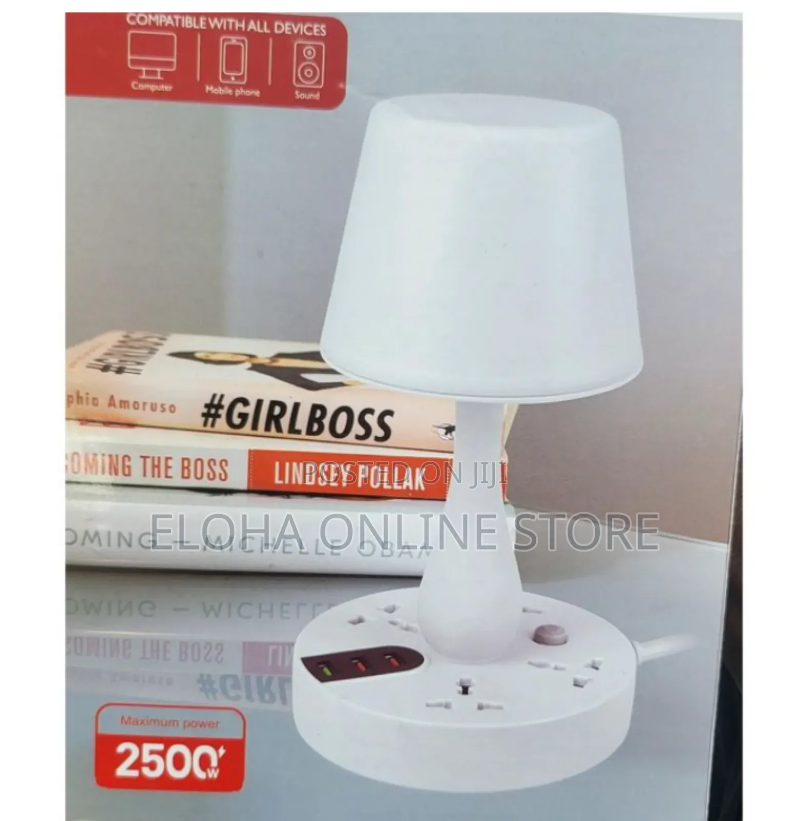 2 in 1 Smart Table Lamp With Extension Socket