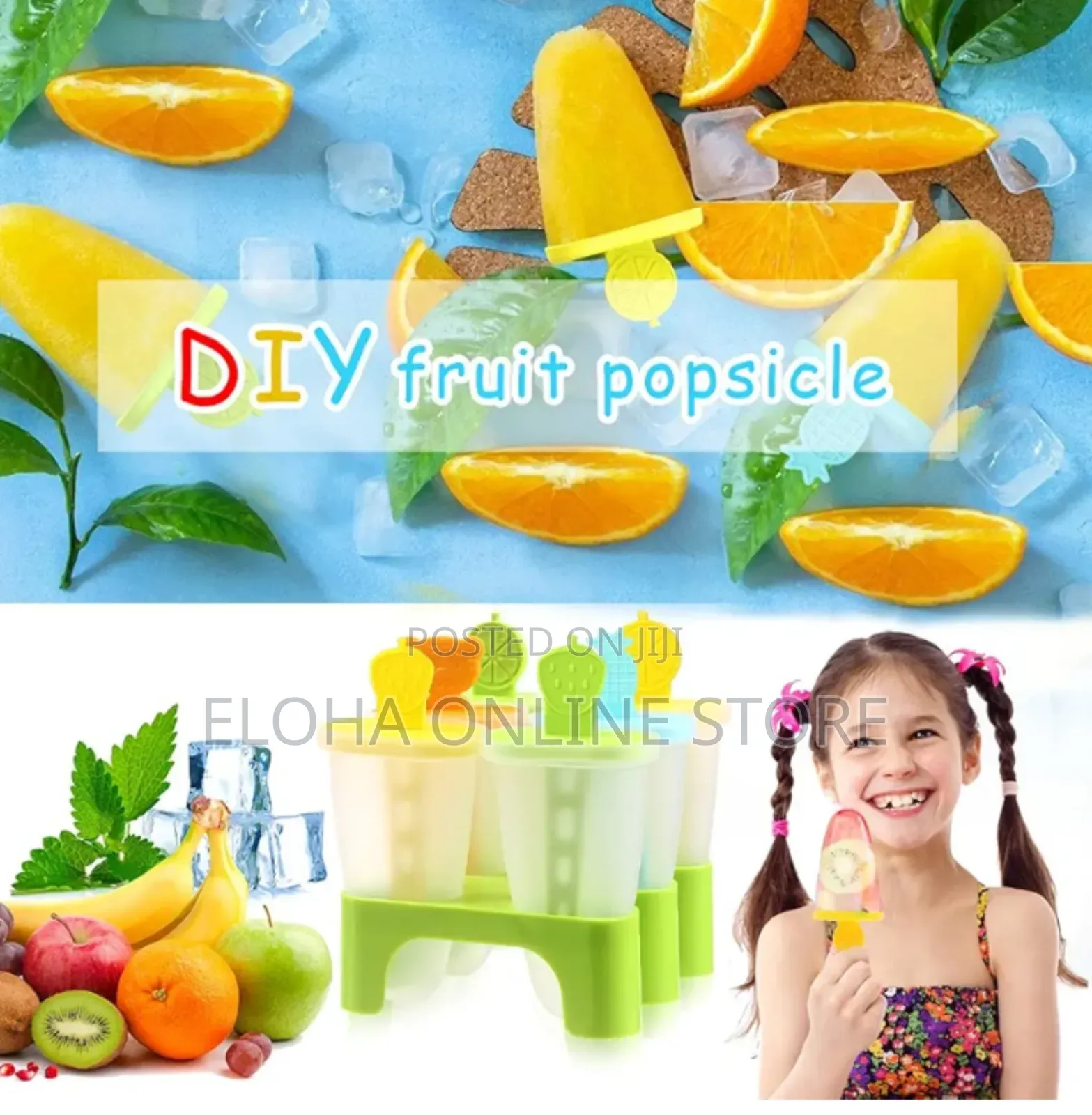 Reusable Silicone Ice Popsicle Molds Maker