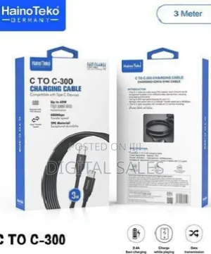 3m Data Transfer Cable-Black