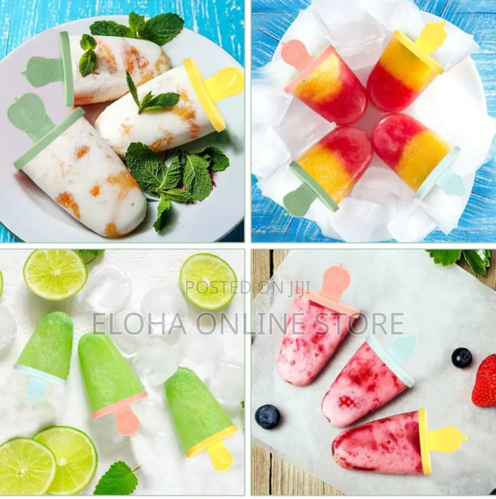 Reusable Silicone Ice Popsicle Molds Maker