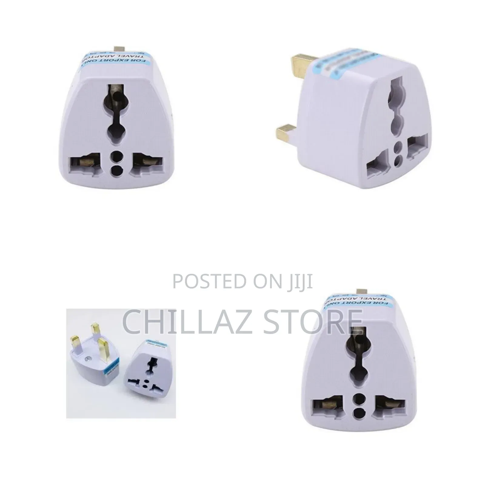 1 PCS Uk Plug 3 Pin Universal Adapter.