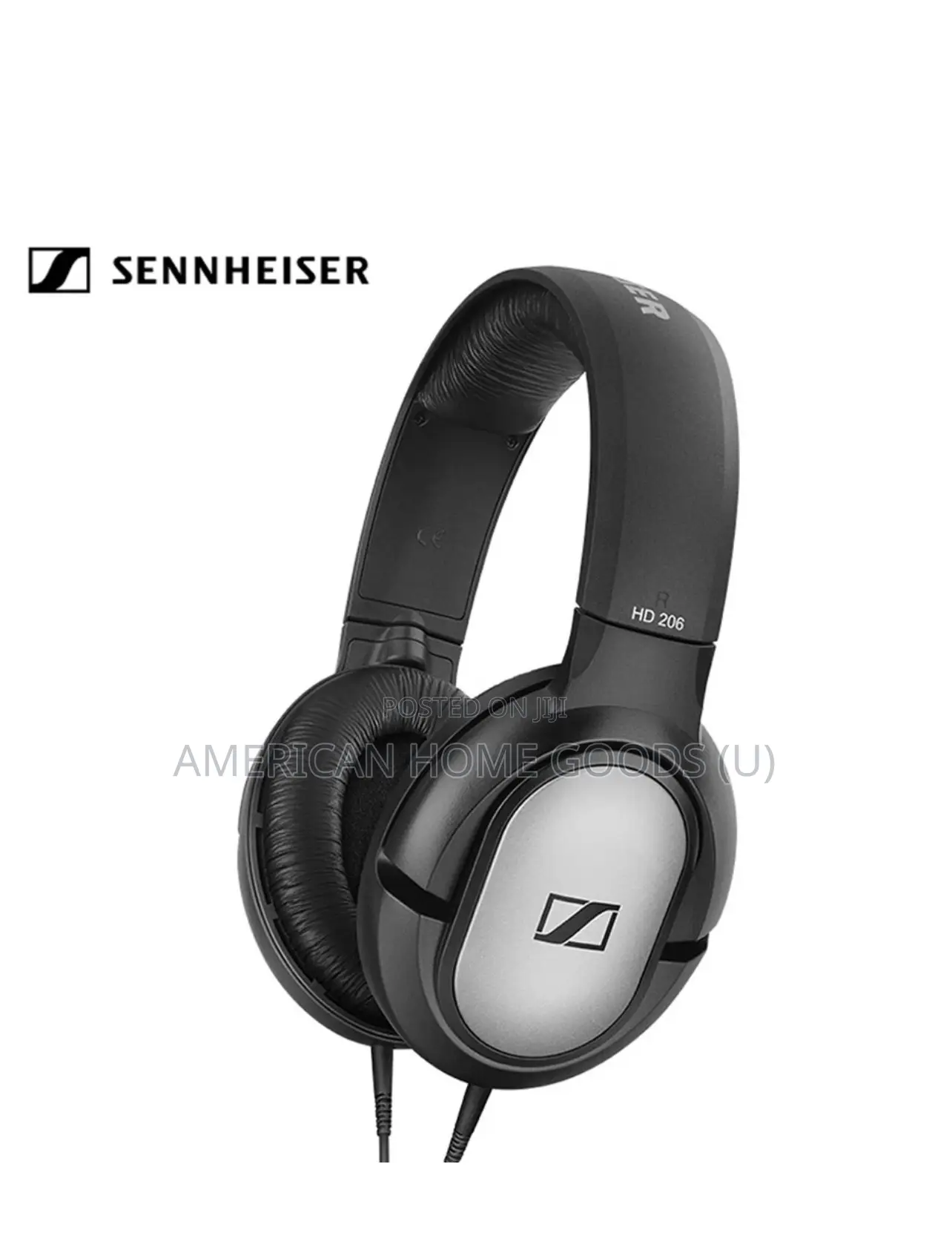 Sennheiser Hd 206 Stereo Wired Headphones Over Ear -Black