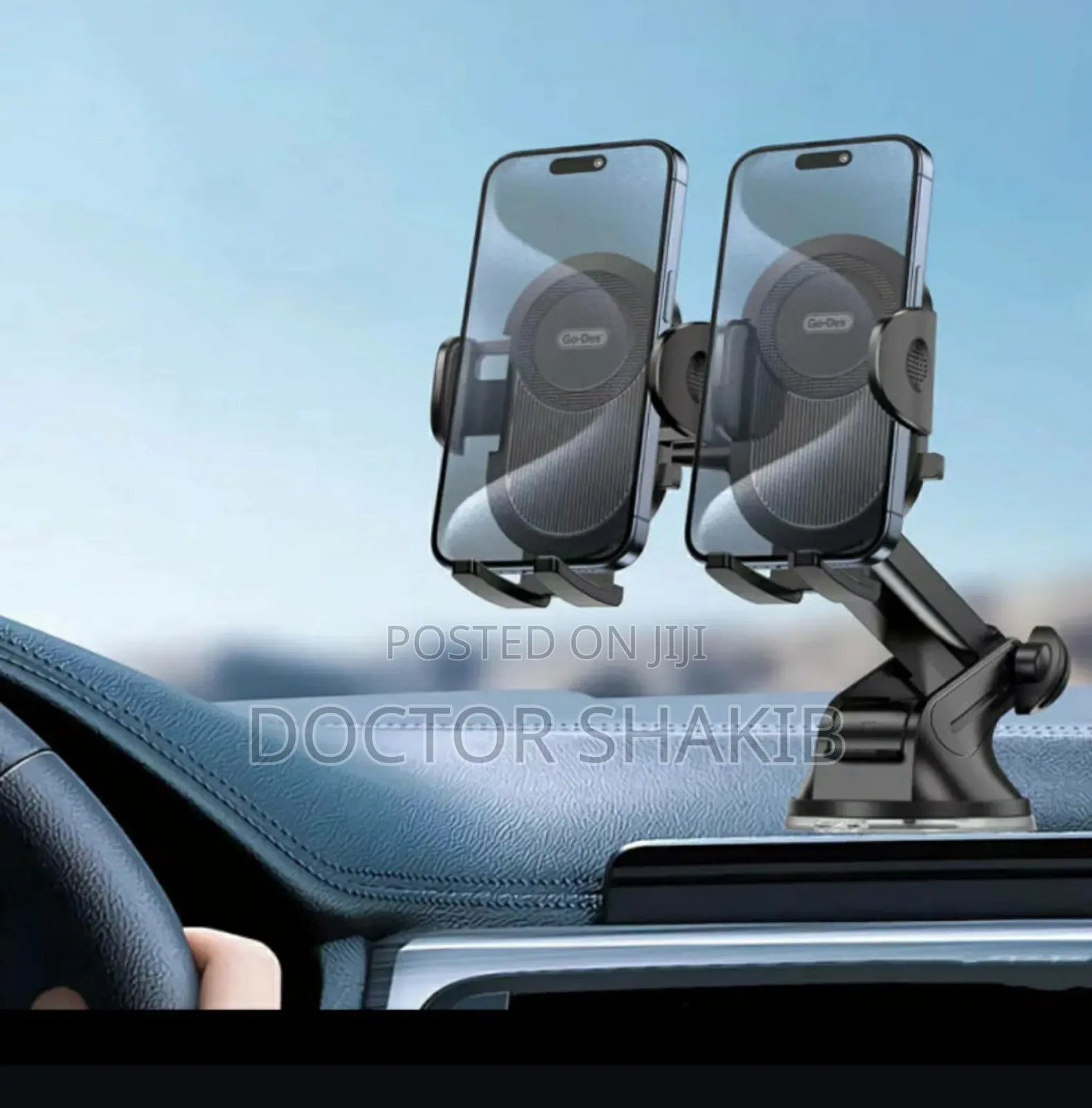 New Go Des Gd-Hd207 Dual Use Suction Cup Design Phone Holder