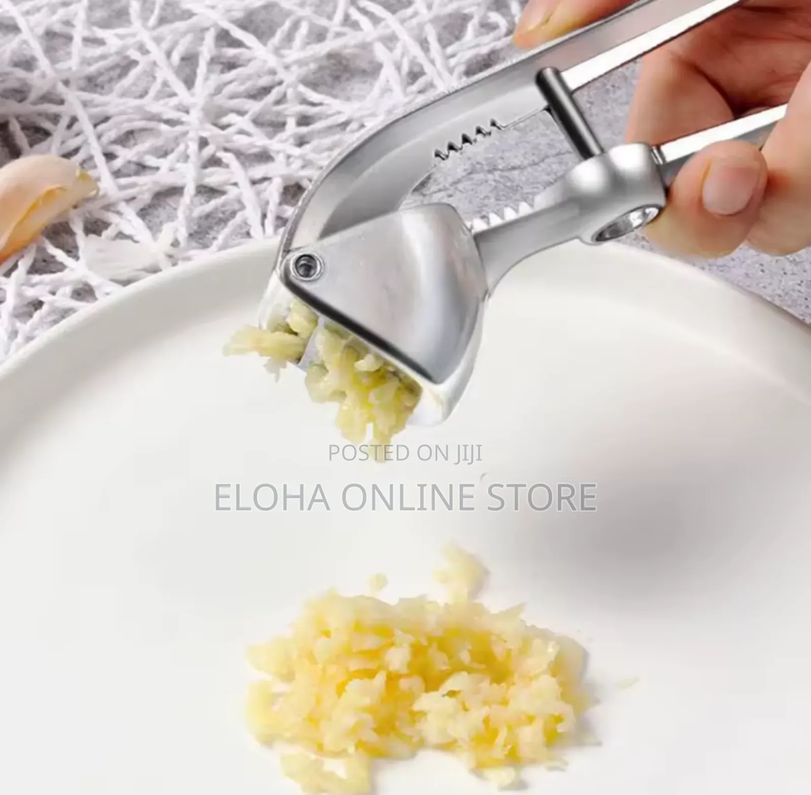 Stainless Steel Handheld Garlic Press or Squeezer