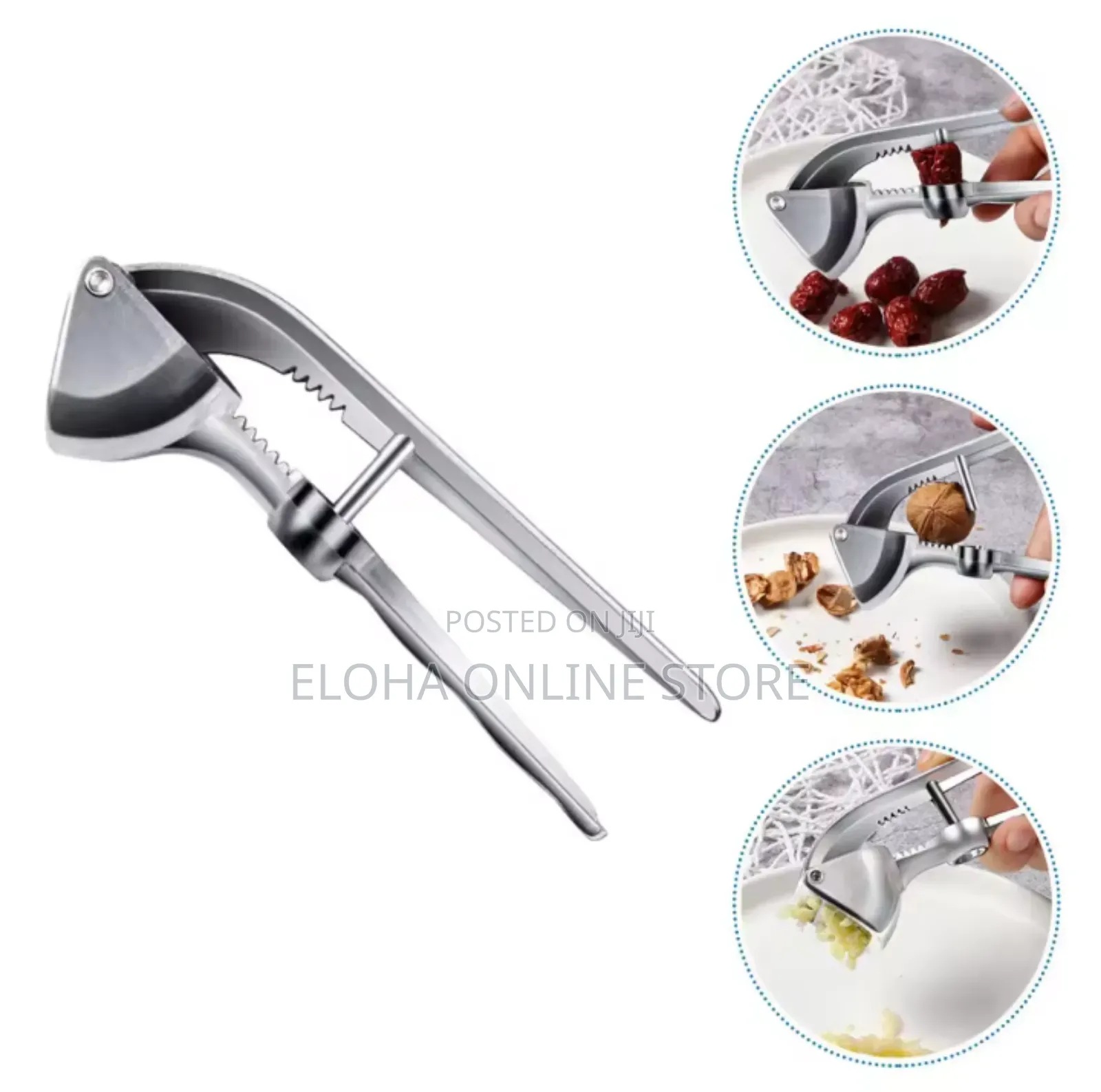 Stainless Steel Handheld Garlic Press or Squeezer