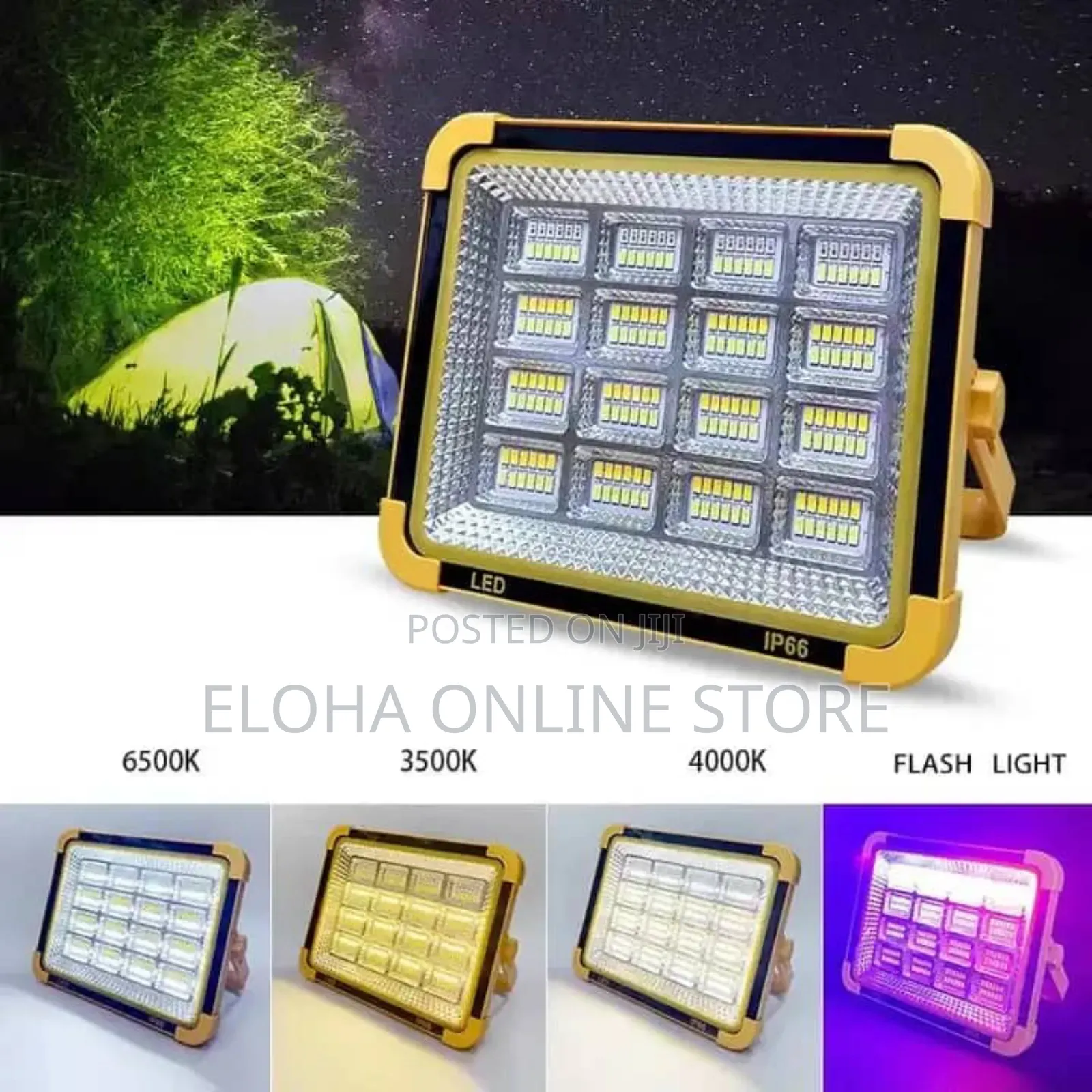Multifunction High Power Rechargeable Flood Light