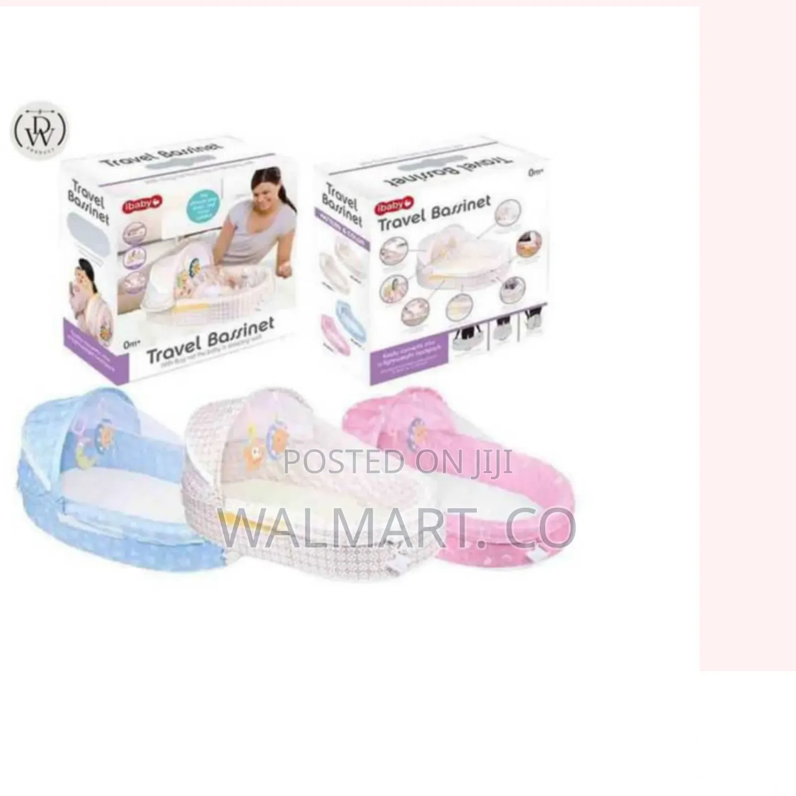 Tiibaby Travel Bassinet -Blue,Pink,White