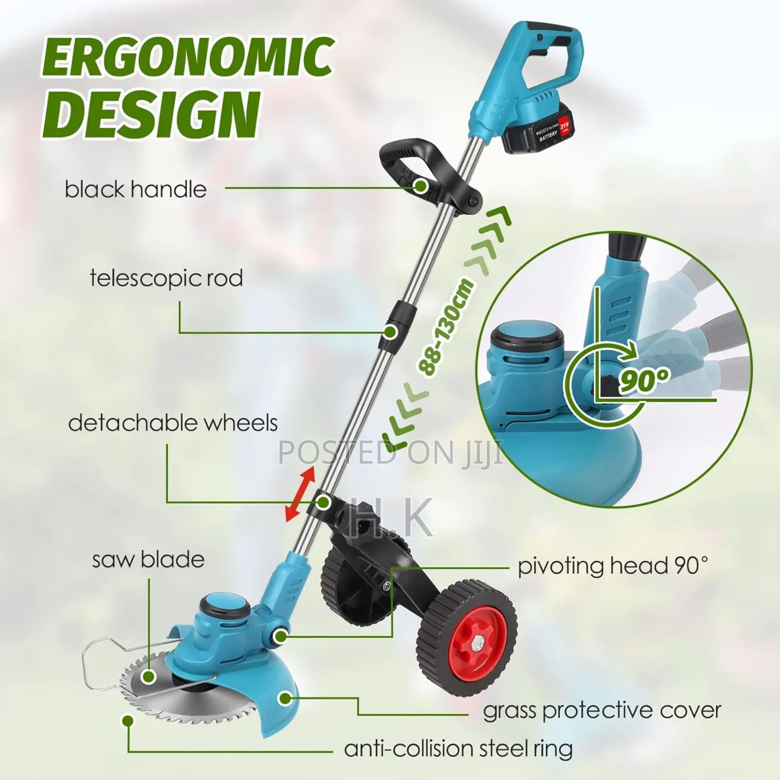 Makita Xcu1000 Cordless Electric Lawn Mower