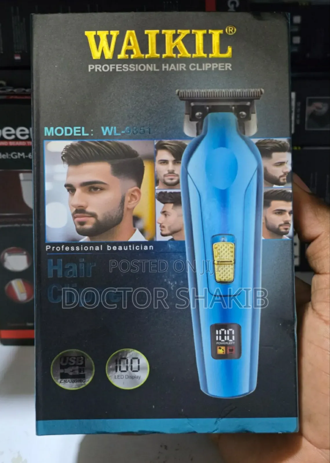 Quality Waikil Wl-9851 Waterproof Body Hair Clipper
