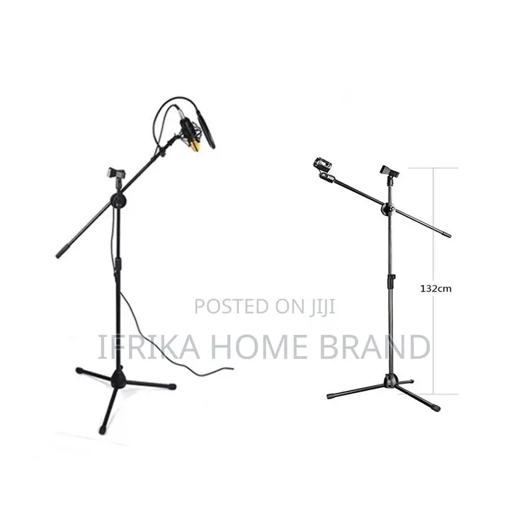 Universal Microphone Floor Stand Metal Microphone Tripod