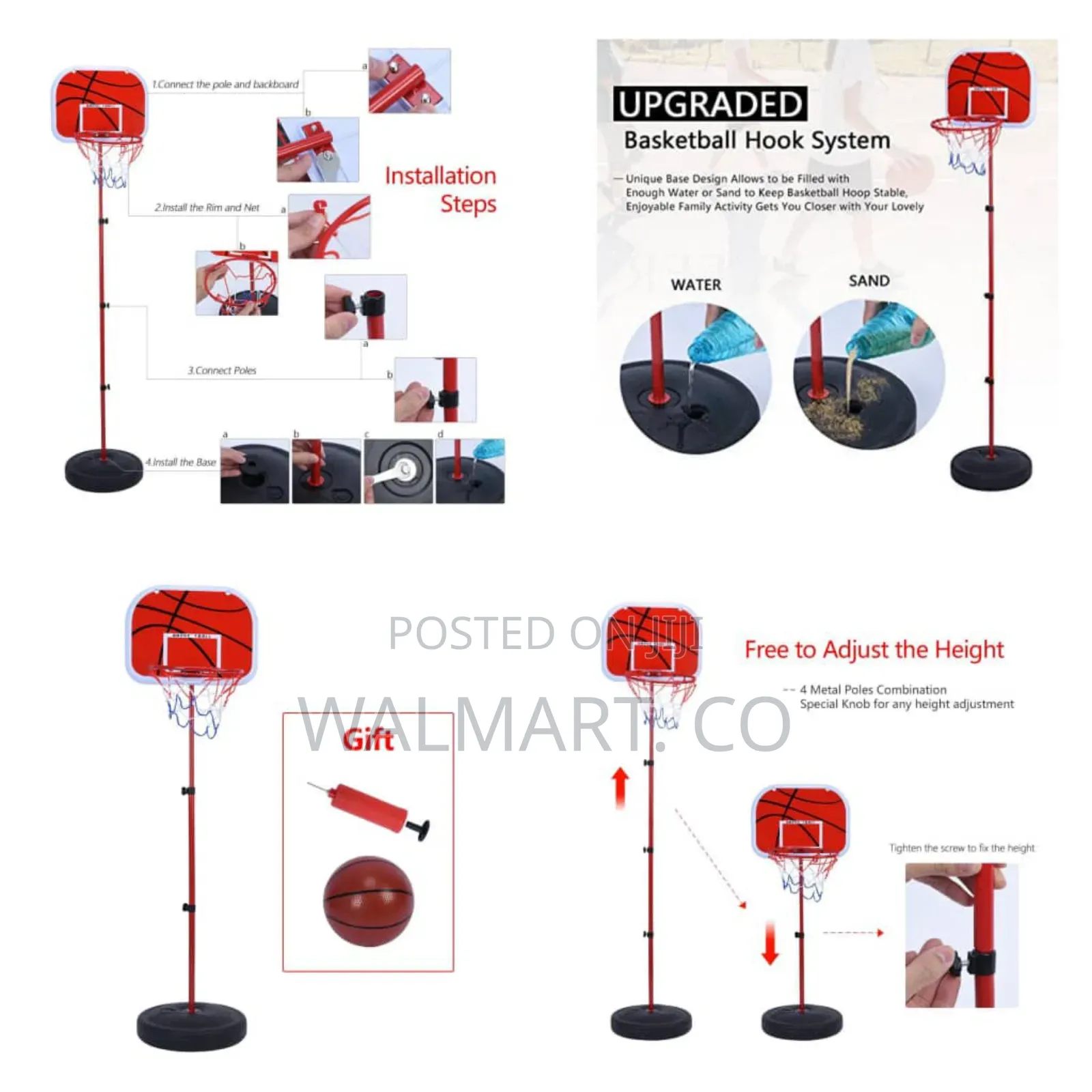 Adjustable Basketball Hoop for Kids
