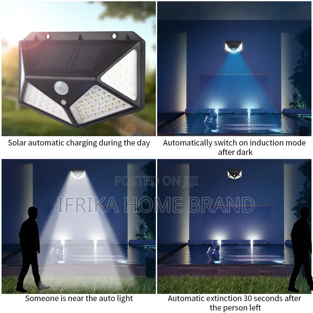 100led Solar Wall Lamp Human Body Lamp Infrared Outdoor