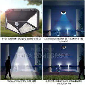 100led Solar Wall Lamp Human Body Lamp Infrared Outdoor