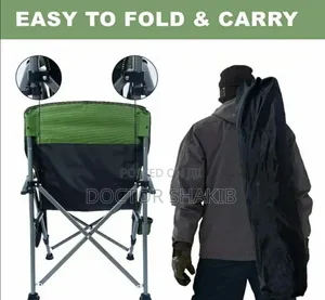 New Wildout Portable Sturdy Folding Camping Chair Green