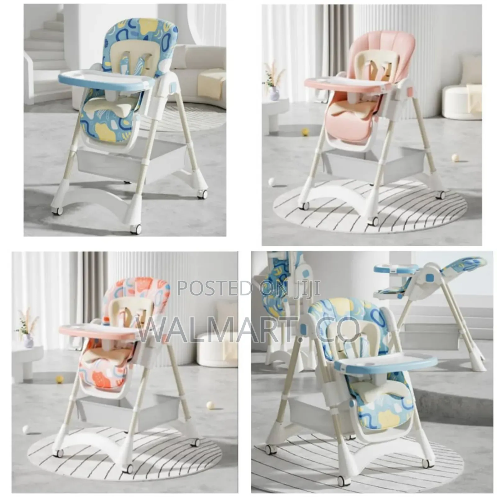 Adjustable Kids Rolling Feeding Chair
