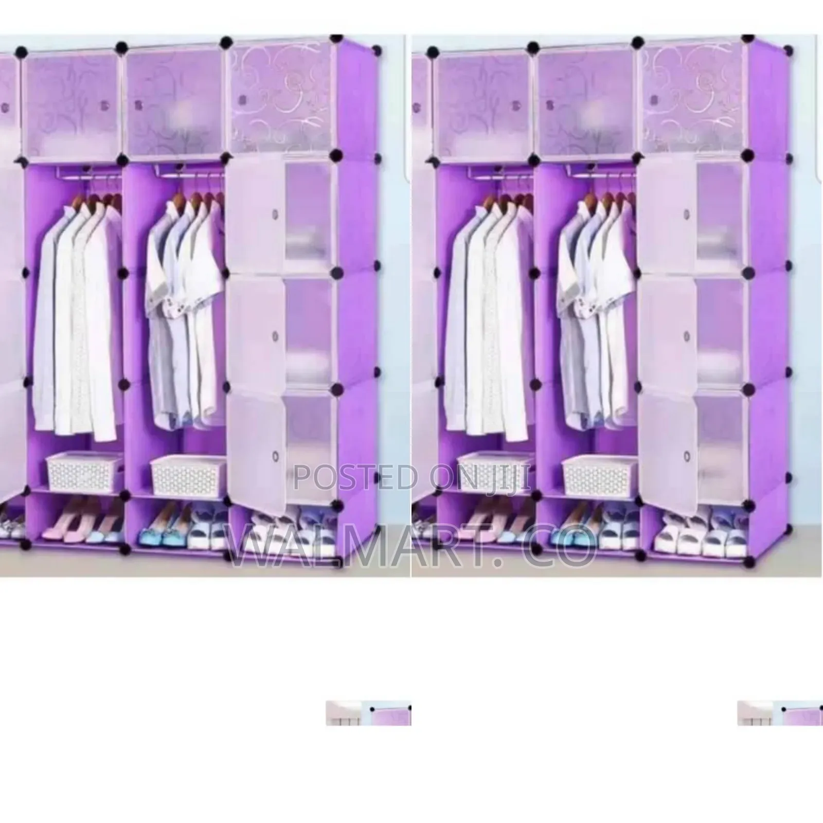 4 Columns Plastic Closet