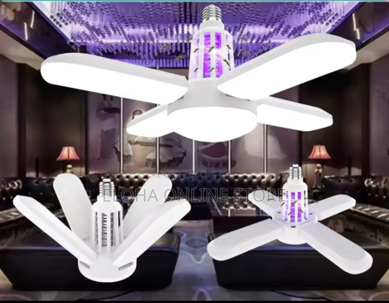 Multi-Functional Adjustable Foldable Mosquito Zapper Bulb
