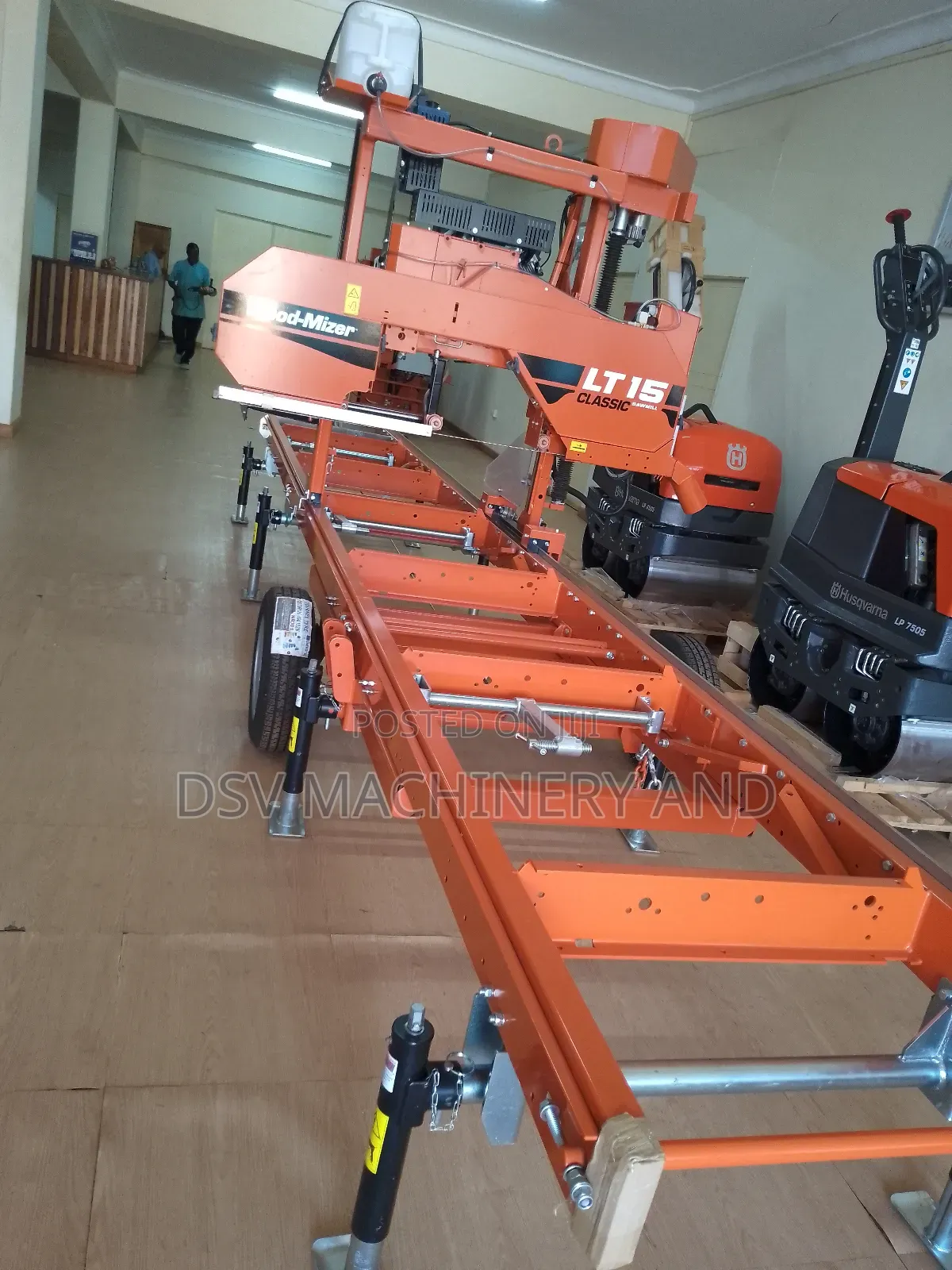 Large Scale Lumbering Machine. Motorized