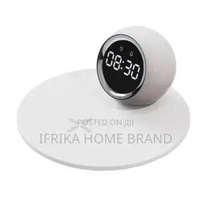 Photo - Wireless Charging Nightlight With Alarm Table Clock