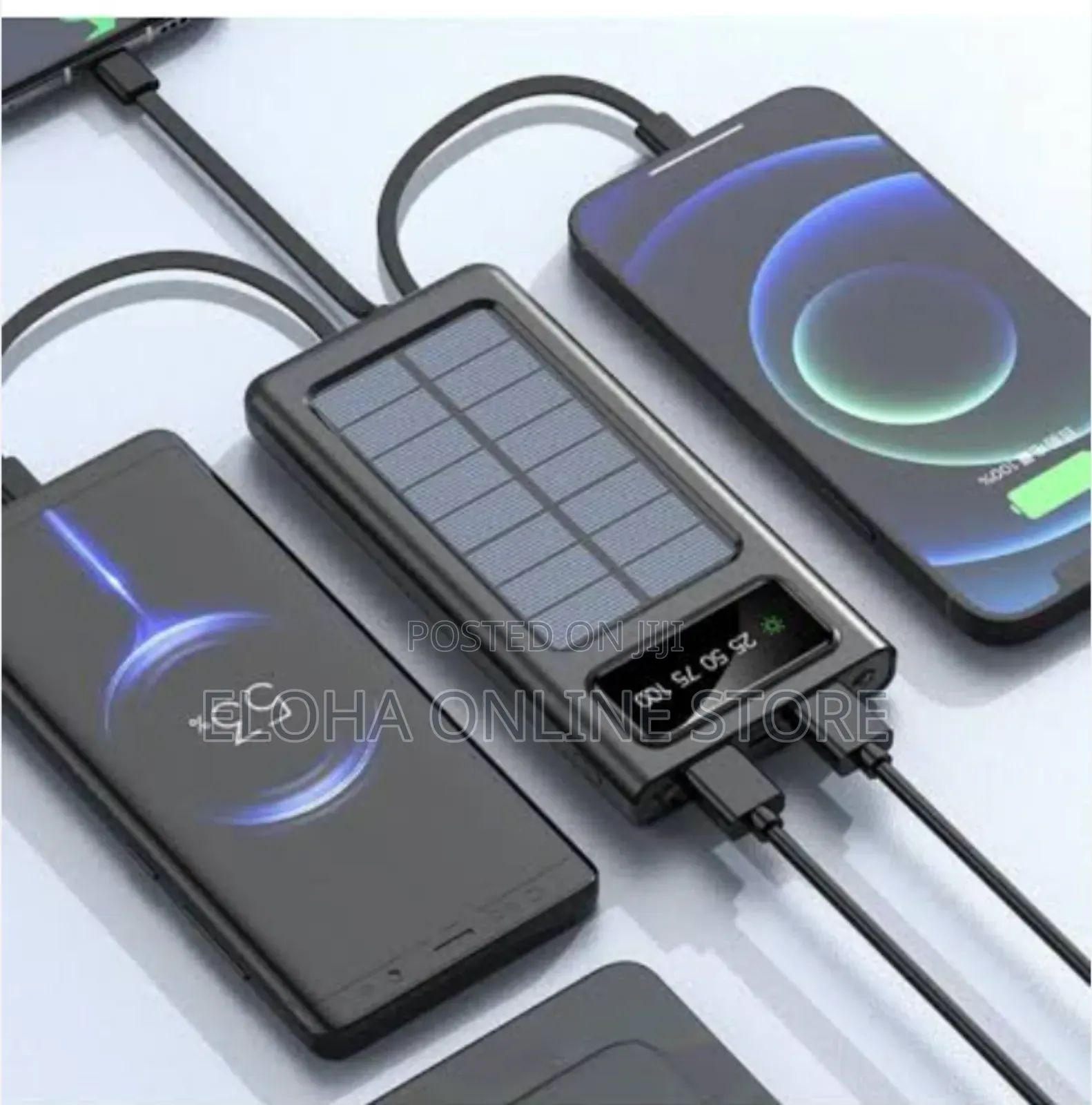 Portable Solar and Electric Charging Power Bank 20000mah