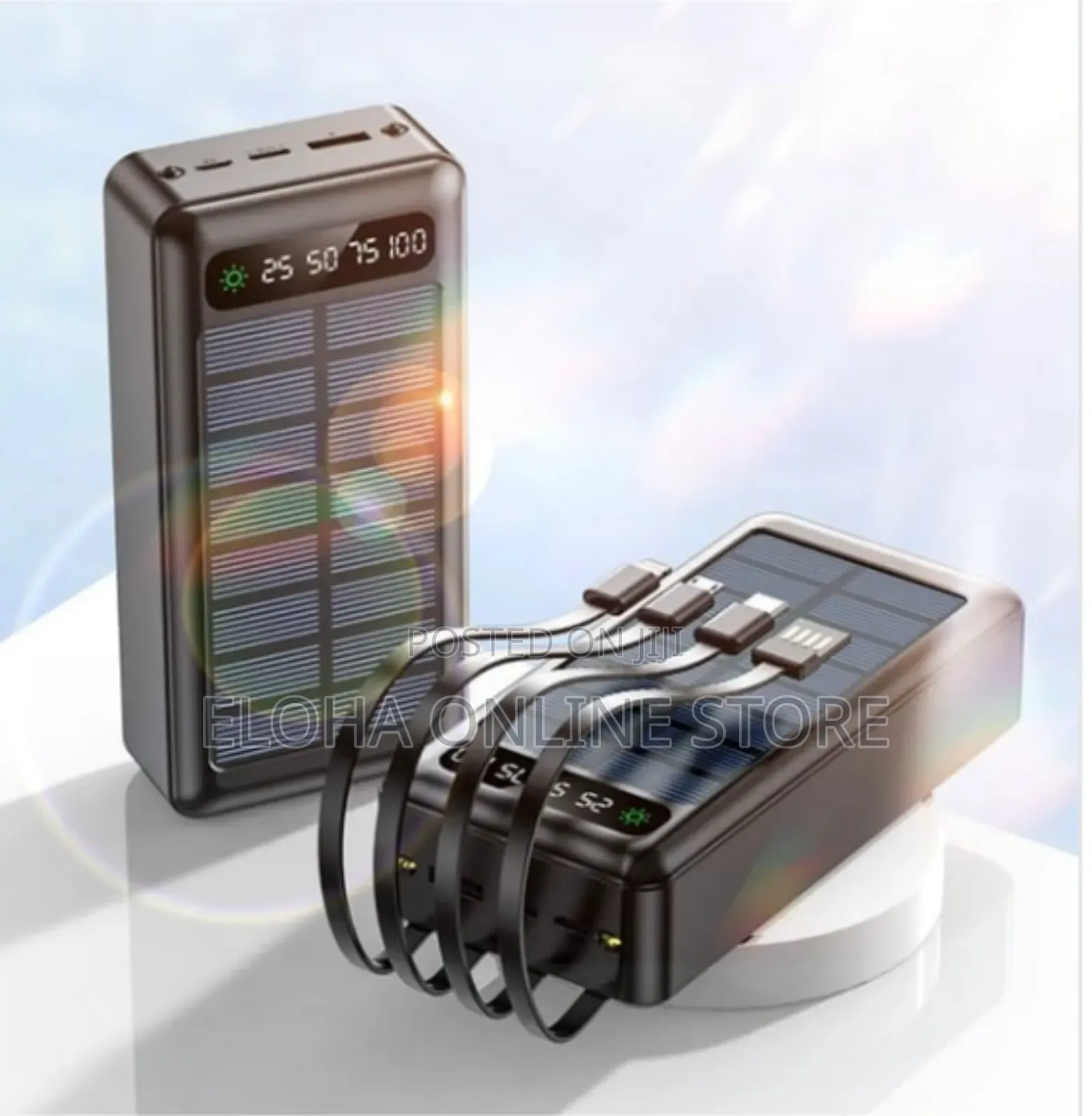Portable Solar and Electric Charging Power Bank 20000mah