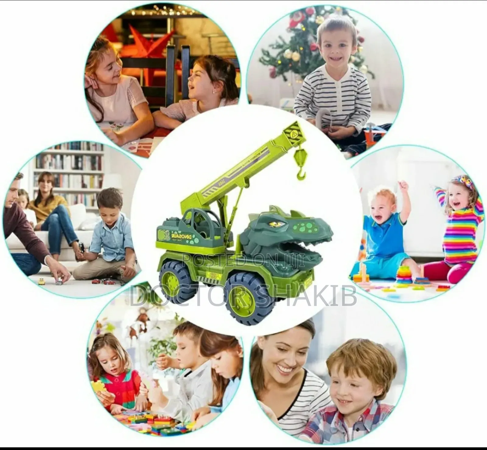 Brand New Children Dinosaur Crane Truck Car Toys