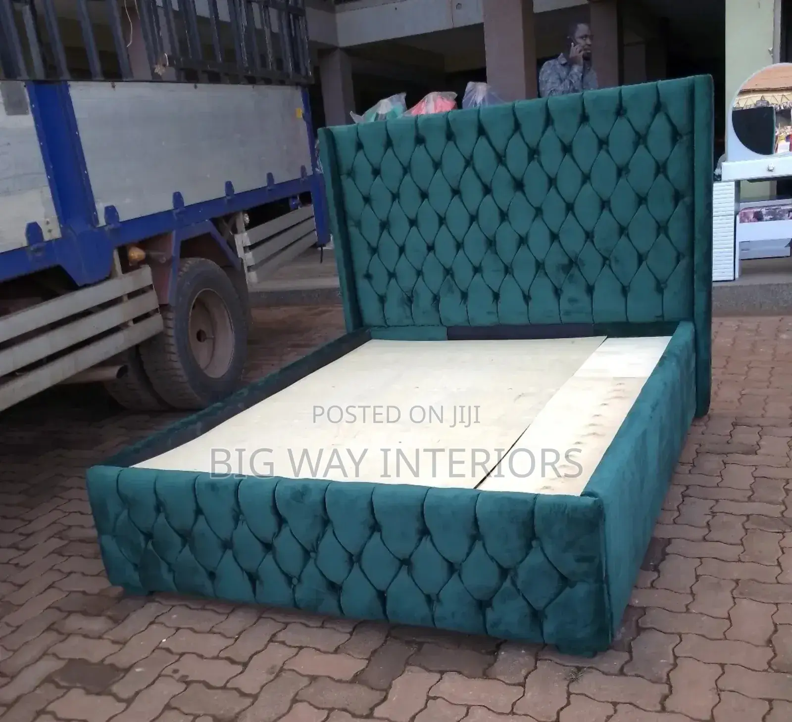 5x6 Green Fabric Bed 400