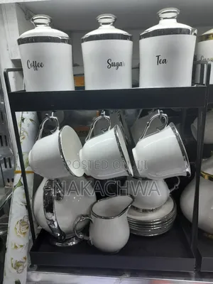 A Set of Coffee Cup and Sources