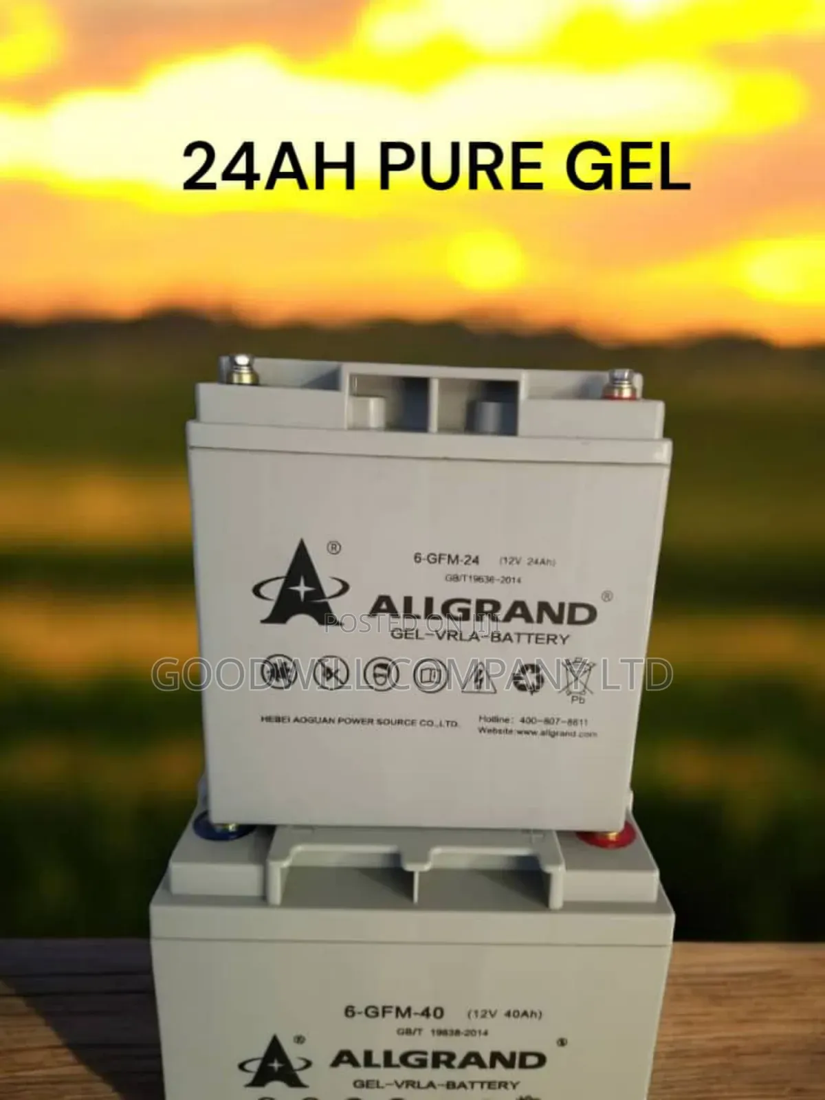 24ah Allgrand Pure Gel Battery Turbo New Arrival