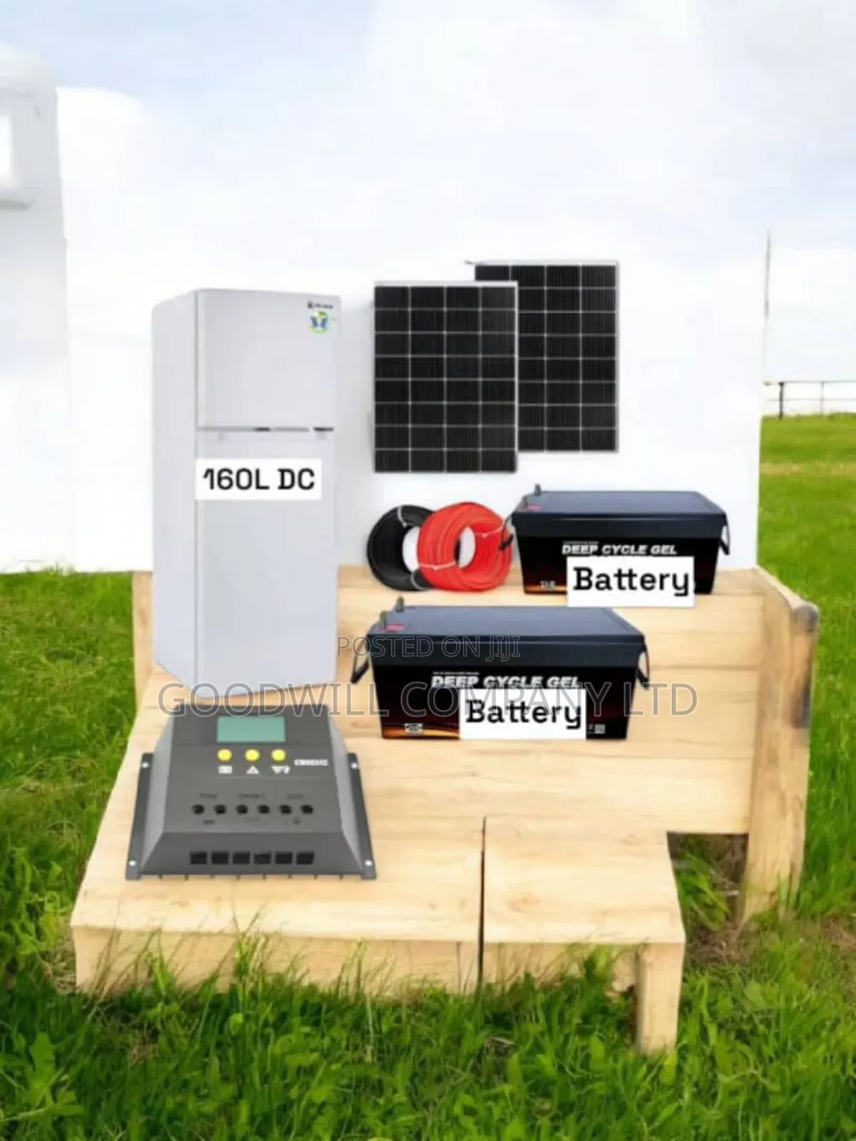 160 Liters Solar Fridge and 400w Solar System Sun Picker