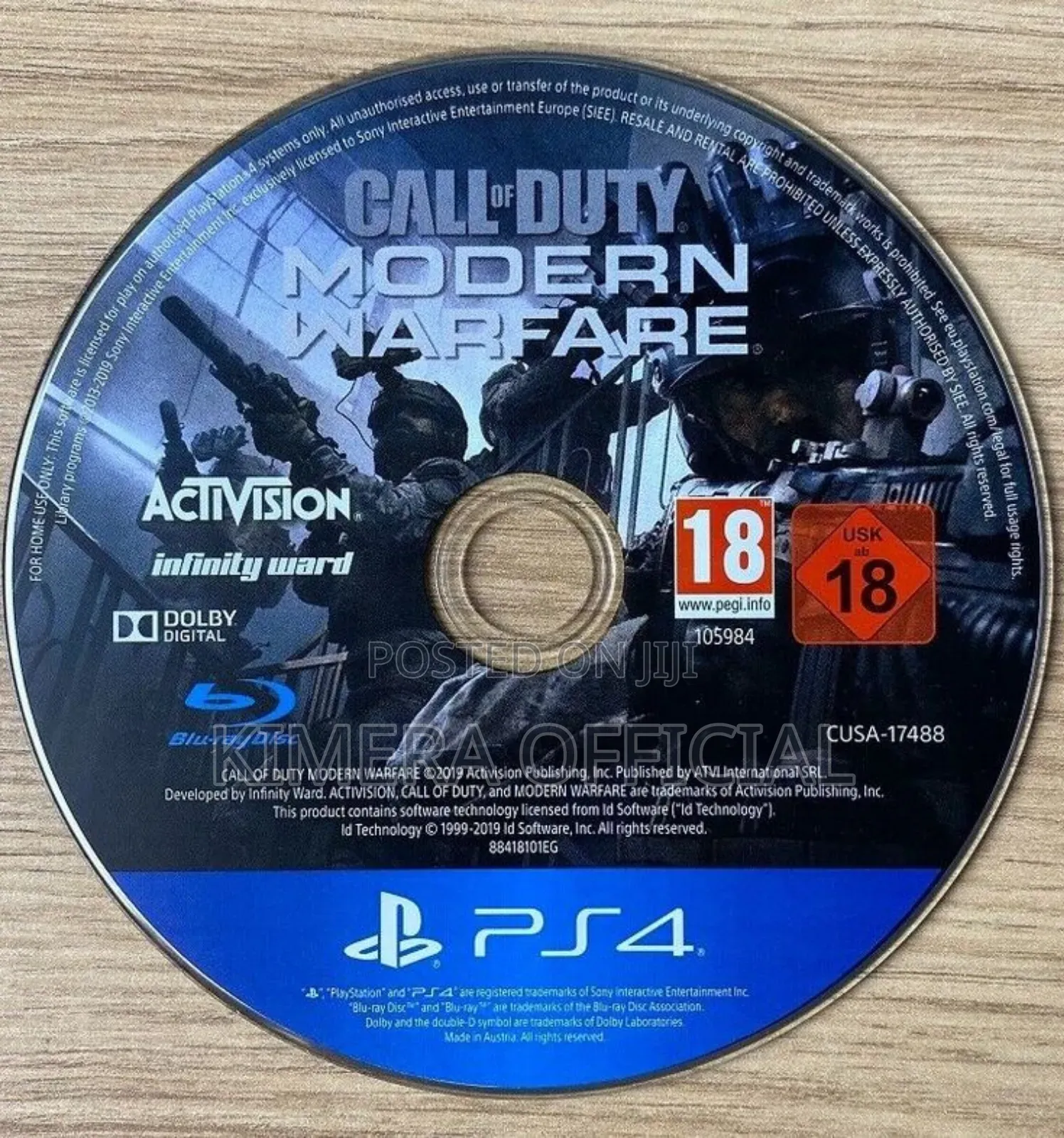 Call Of Duty Modern Warfare Game Cd For Ps4 And Ps5