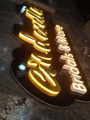 Back Lit Bridal Sign