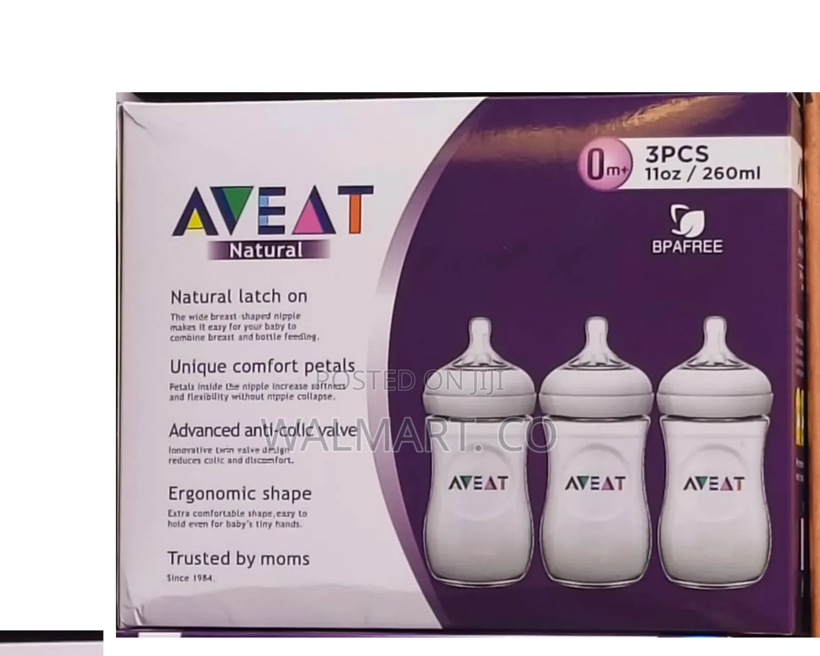 3pcs Phillips Aveat Natural Baby Feeding Bottles