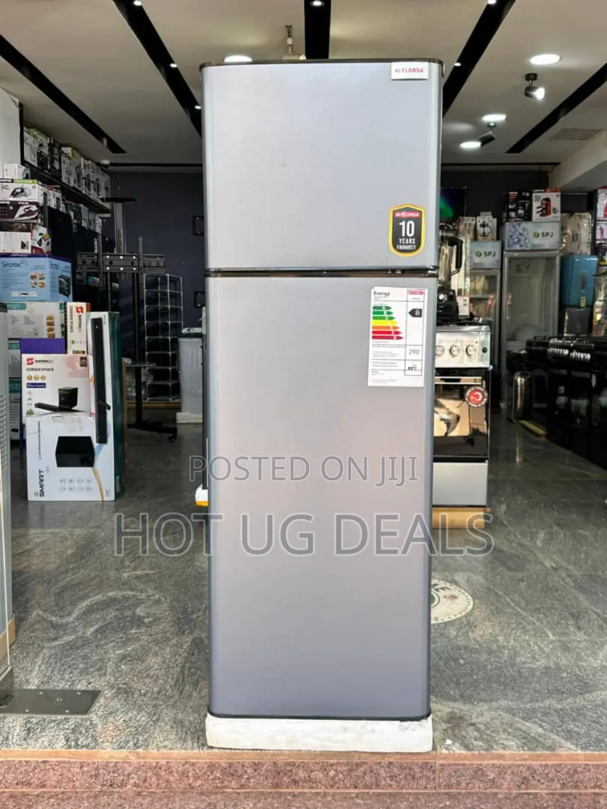 Florsa 168 Litres Double Door Fridge (3yrs Wrty) - Grey