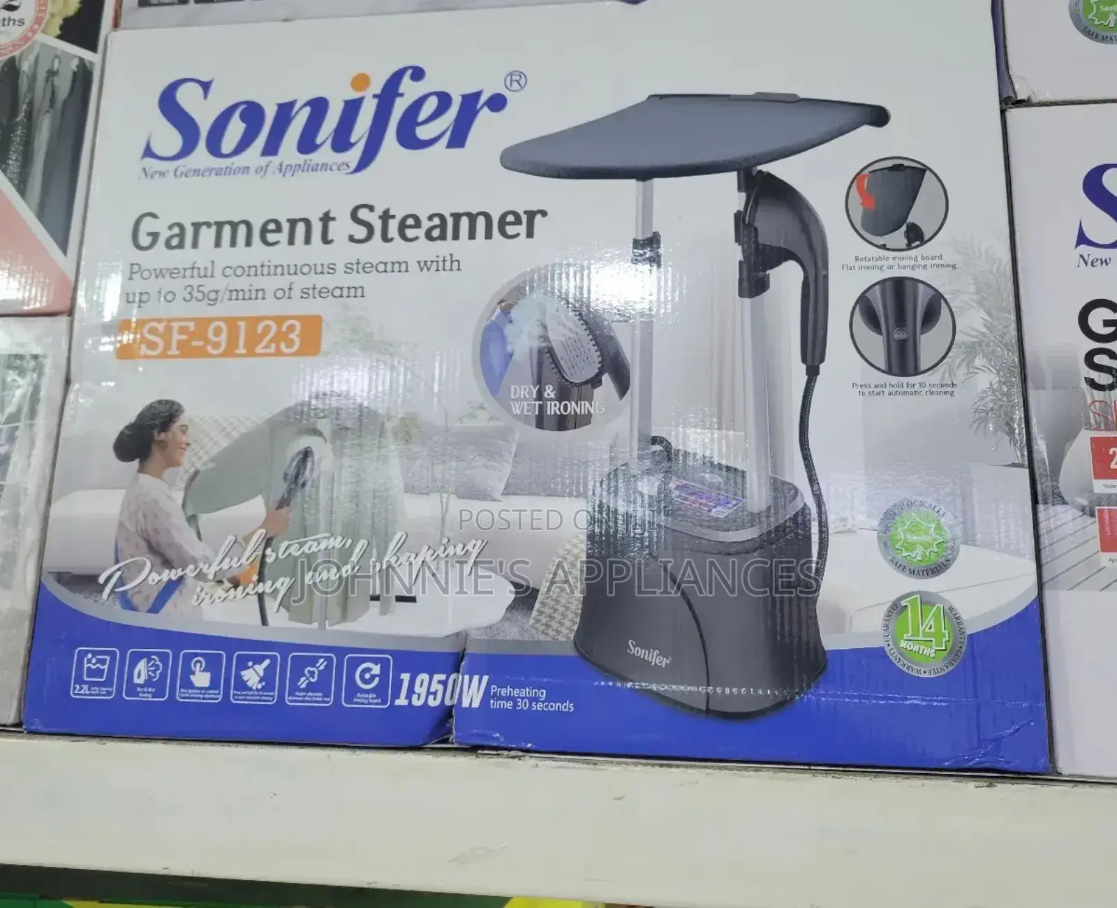 Sonifer Powerful Garment Steamer Sf-9123
