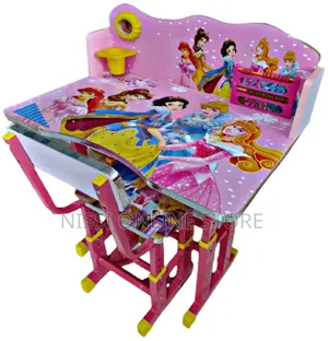 Adjustable Kids Character Study Table and Chair