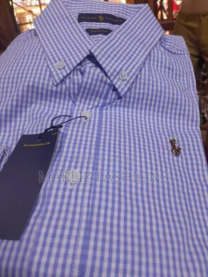 Polo Checked Sky Blue Shirt