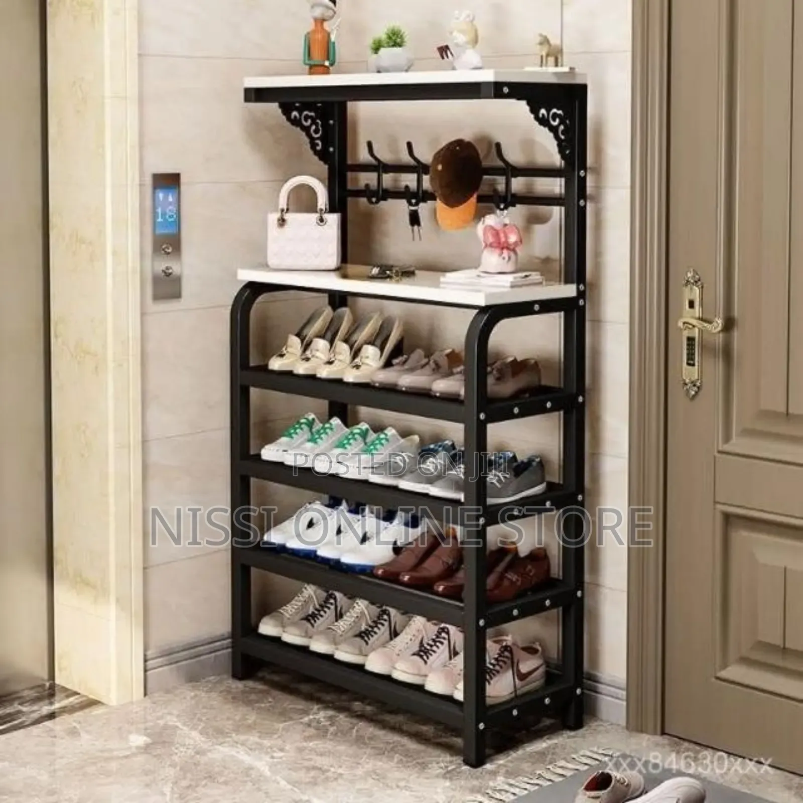 Strong Durable Metallic Shoes Rack